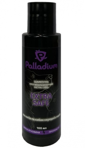 Шампунь Palladium Extra Safe 100 мл от блох и клещей для собак/для котов
