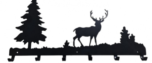 Вешалка декоративная Олень 50х26 см