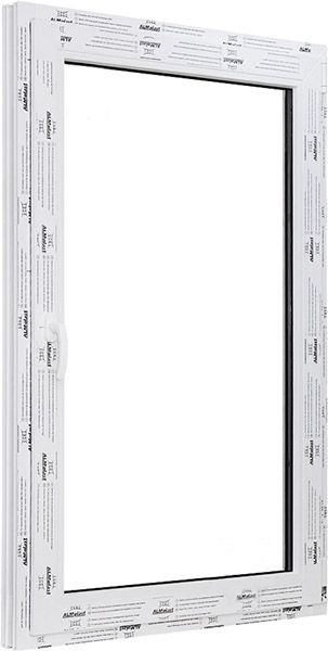 Окно поворотно-откидное ALMplast 60 500x900 мм правое