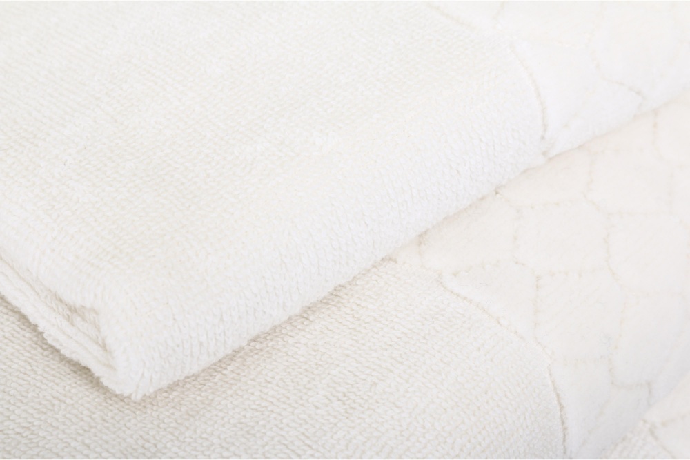 Рушник махровий VELOUR CELLS 50x90 см айворі La Nuit