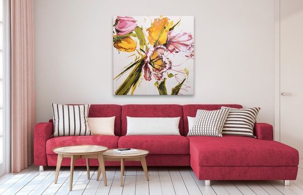 Репродукция Flowers 25 80-86 80x80 см 