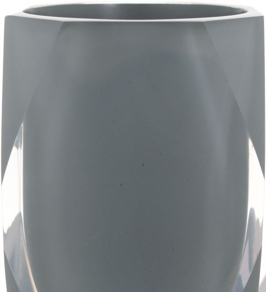 Стакан для зубных щеток Luna diamond серый 310 мл