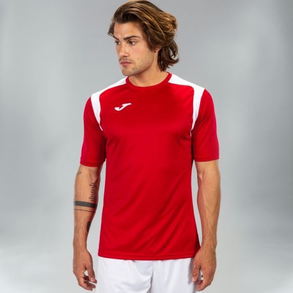 Футболка Joma T-SHIRT CHAMPIONSHIP V RED-WHITE S/S 101264.602 M червоний
