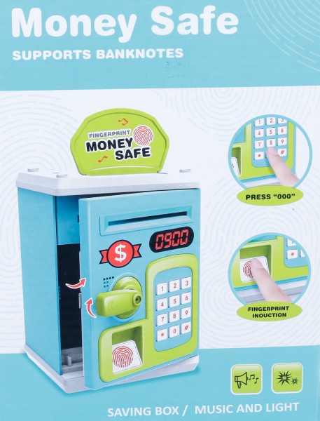Сейф-скарбничка електронний дитячий банк зелений OTE0644690/green