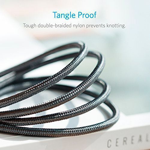 Кабель Anker USB Type-C – USB Type-C 0,9 м сірий (A8187HA1) Powerline 