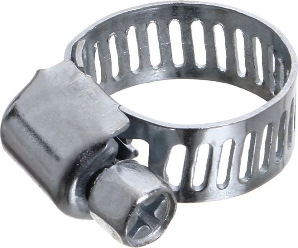 Хомут червячный 8-12 мм оцинкованная сталь