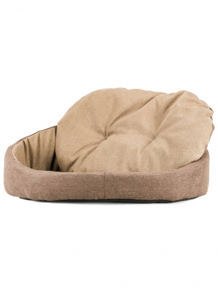 Лежак FX home Колізей овальний капучино 58х42х20 см