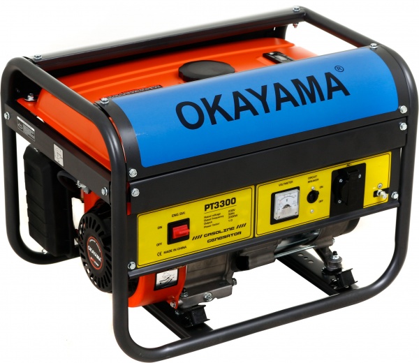 Электрогенераторная установка OKAYAMA 2,5 кВт / 2,8 кВт 230 В PT-3300 бензин