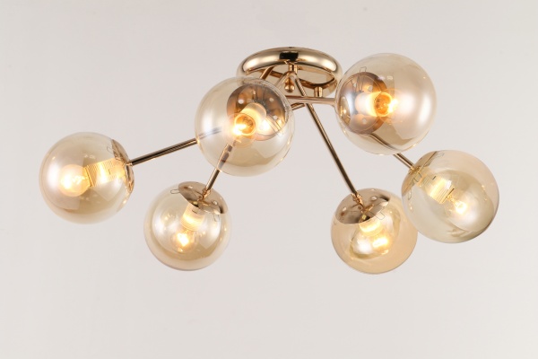 Люстра стельова Blitz 6x40 Вт E27 золотий 3263-46 