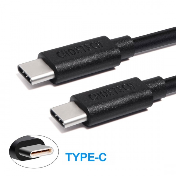 Кабель Choetech CC0004, USB 2.0, USB Type-C 3 м black (CC0004) 