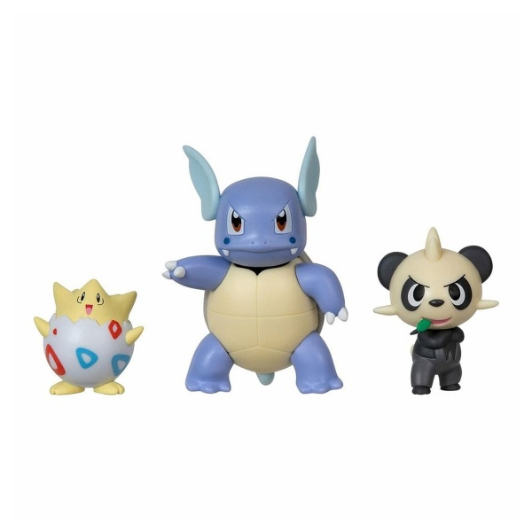 Игровой набор Pokemon Тогепи, Панчам, Вартортл PKW3051 