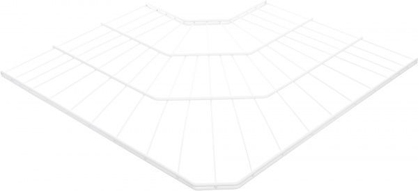 Полка угловая Kolchuga 600x406 мм белый