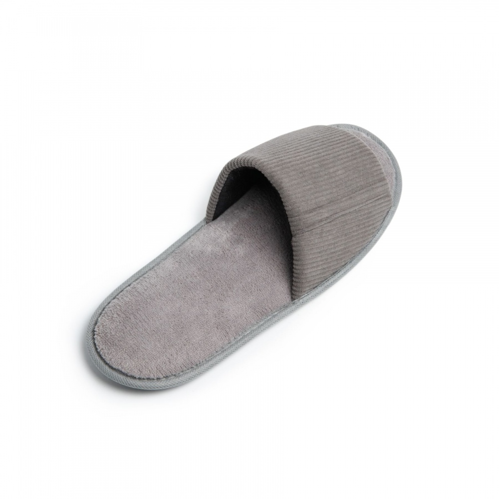 Тапки домашние Twins HS-VL вельвет mono р.44/45 серый