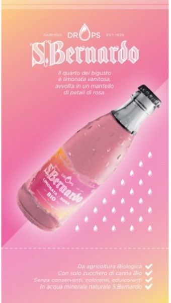 Безалкогольний напій S.BERNARDO рожевий лемонад 0,25 л (8003430500463) 