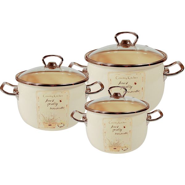 Набор кастрюль Epos Цветник 6 предметов