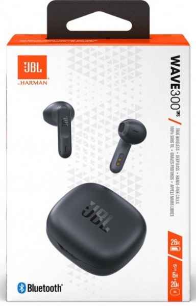 Наушники JBL® Wave 300 TWS black (JBLW300TWSBLK) 