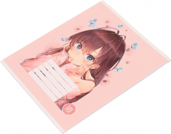 Тетрадь школьная Anime скоба 18 листов в клеточку Мечты сбываются
