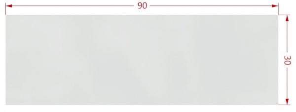 Плитка Ceramika Color Spettacolo Bianco Rett SCP001 30x90 