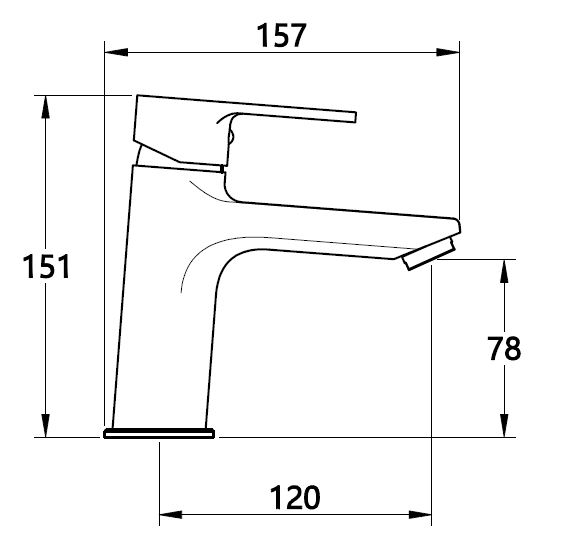 Смеситель для умывальника Mixxen VIVA хром б/пр. MXTA0660