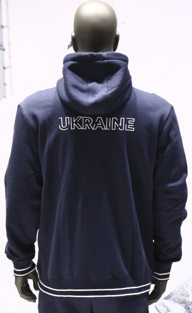 Джемпер Joma CHAQUETA CON CAPUCHA STAFF PASEO FED. FUTBOL UCRANIA AT11401A3121 р.M синий