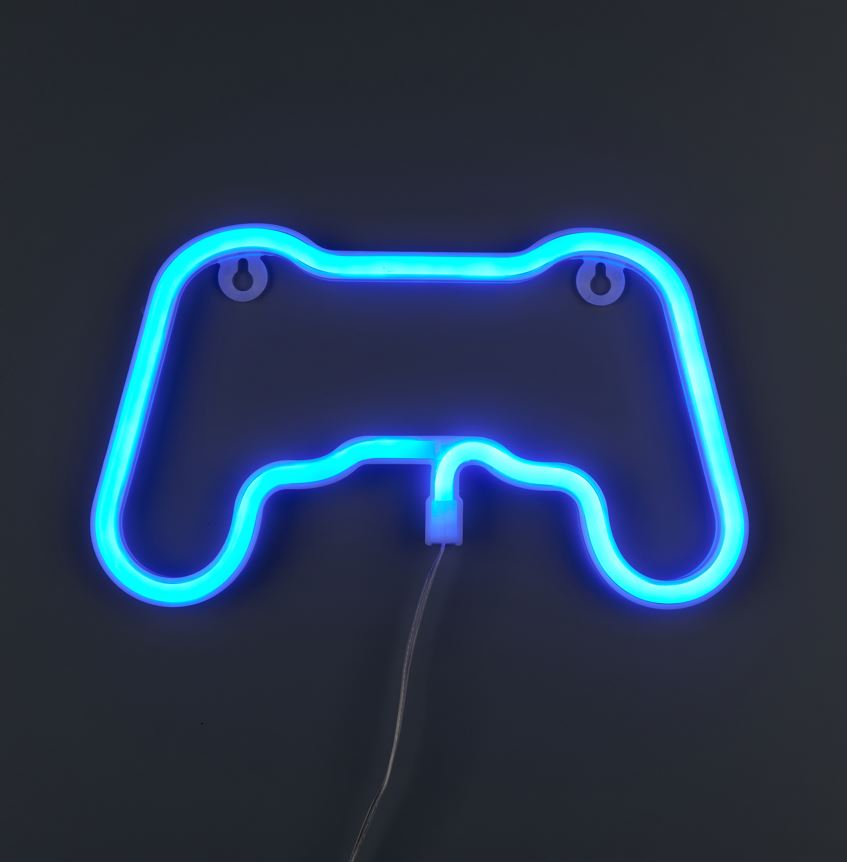 Неоновая вывеска Luna LUDS-NEO-54 Джойстик теплый белый/синий/розовый