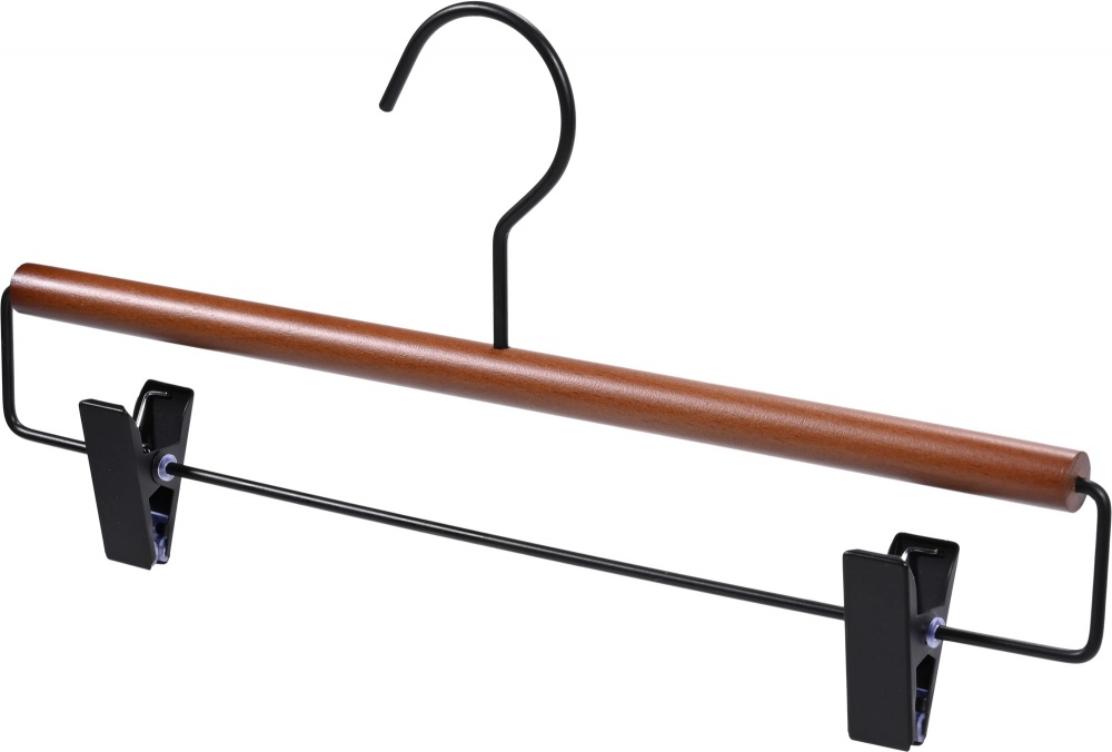 Плечики с клипсами Vivendi Metal Pant & Skirt Hanger черный орех
