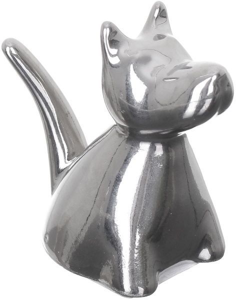 Підставка для прикрас Собака 7 см платиновий