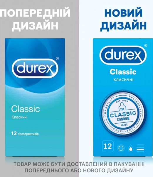 Презервативи Durex Classic 12 шт.