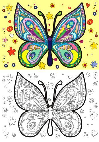 Раскраска «бабочки» 4402647021213