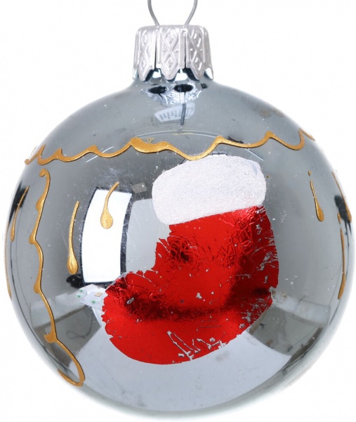 Шар новогодний мульти d 60 мм в ассортименте