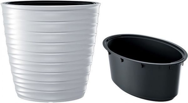 Горщик для квітів Prosperplast FREZE 600 мм овальний білий 