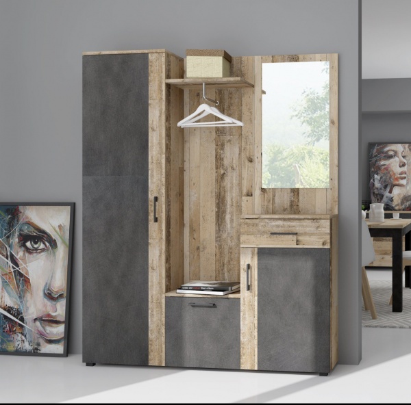 Передпокій з дзеркалом Trio матера / олд стайл світлий 