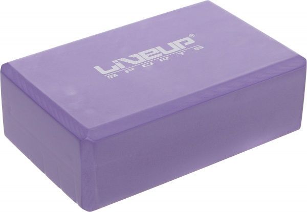 Йога-блок LiveUp EVA BRICK 7,6x15,2x22,9 см фіолетовий