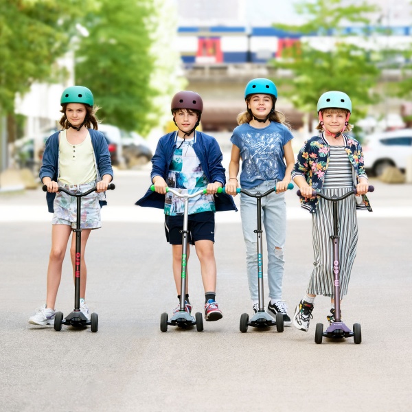 Самокат Micro Maxi PRO Deluxe чорний із червоним MMD087 