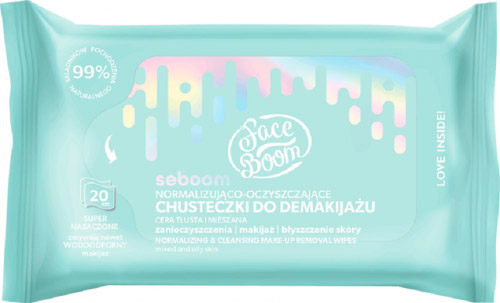 Серветки вологі для шкіри Bielenda Seboom детокс 20 шт.