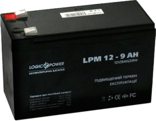 Аккумулятор AGM 12 - 9.0 AH LogicPower 