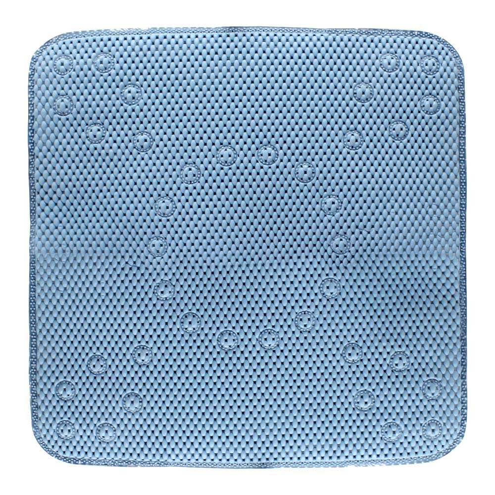 Коврик для ванной комнаты Arino 53x53 см с присосками голубой