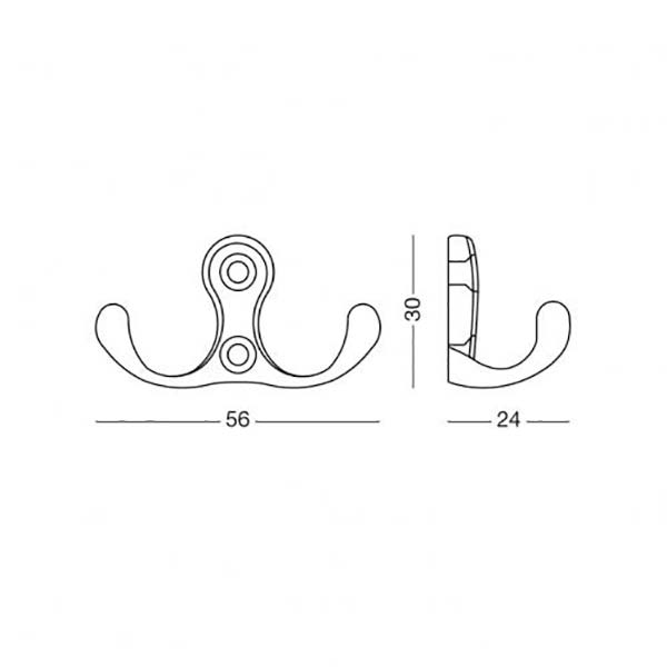 Гачок меблевий MVM Z-391 MN матовий нікель