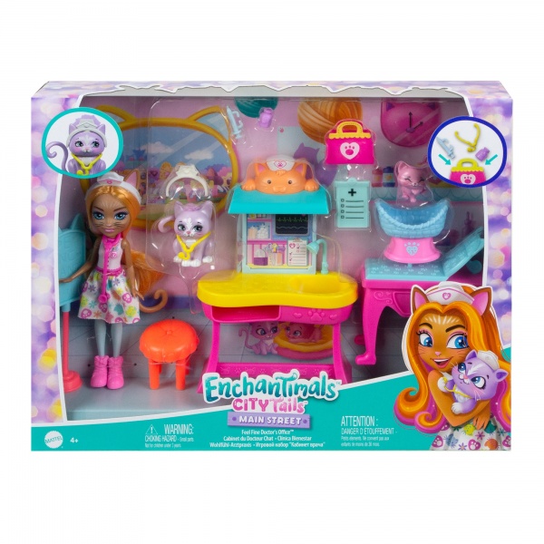 Ігровий набір Enchantimals Медичний кабінет пані Кішечки HLH22