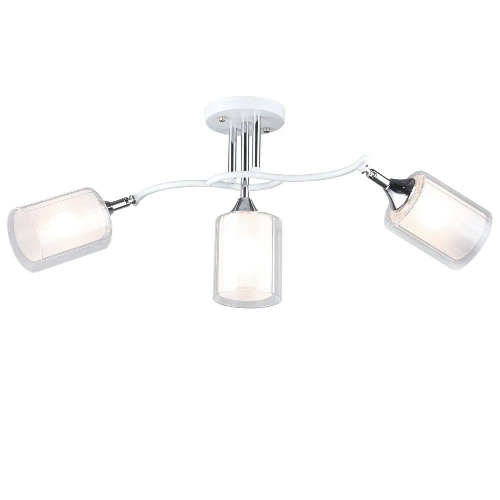 Люстра стельова Victoria Lighting 3x60 Вт E27 білий Despise/PL3 white