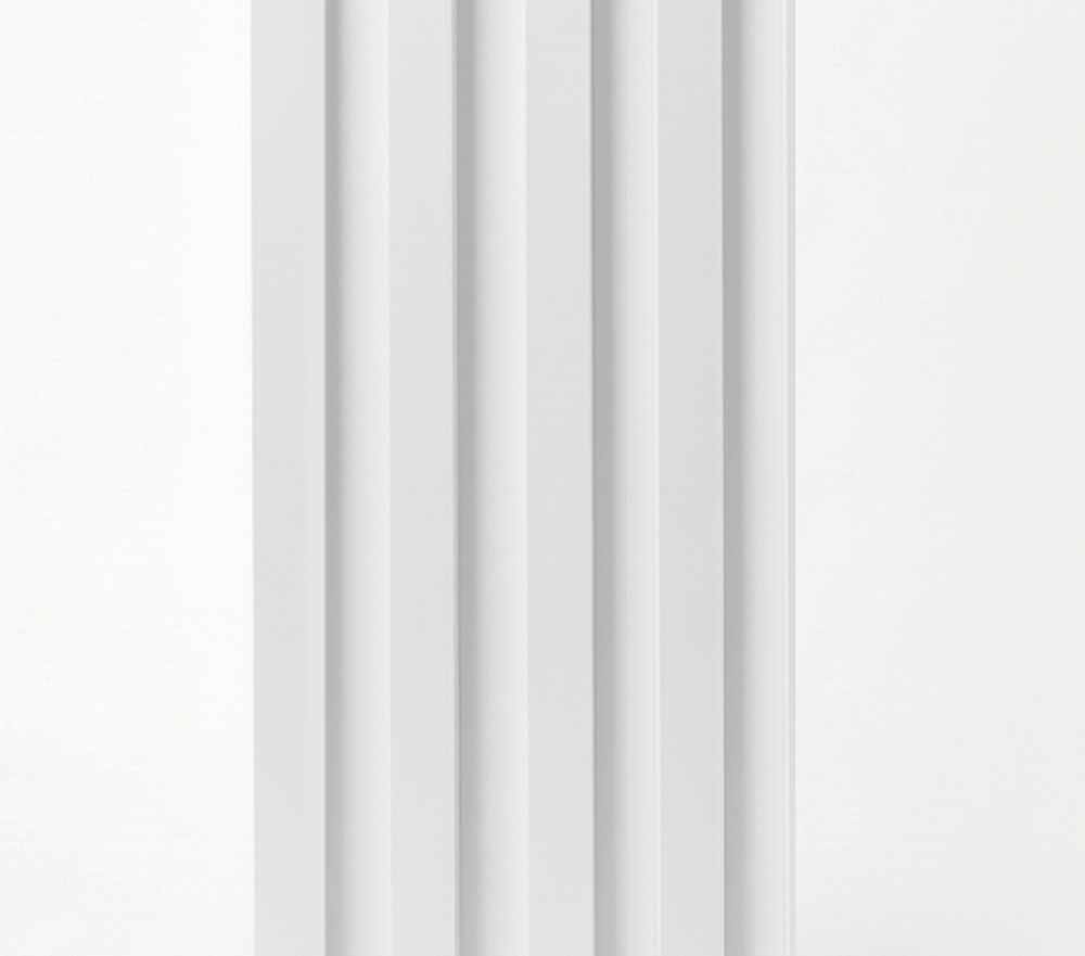 Реечная панель Brilliant® ПВХ 25х200х2800 мм 0,56 кв.м белая