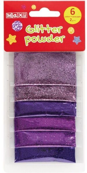 Блестки декоративные MX61671 6 шт. Maxi