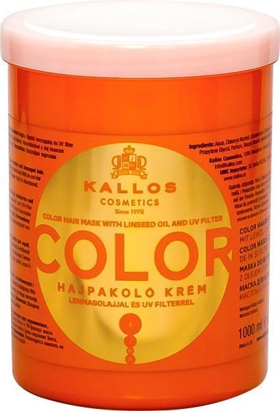 Маска для волосся Kallos KJMN Color з УФ фільтром 1000 мл