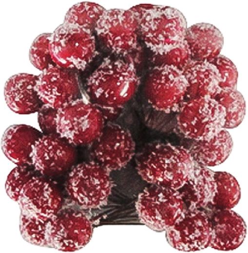 Набір новорічних декорацій Ягоди засніжені 9х4 см EPI-FH170003-23 