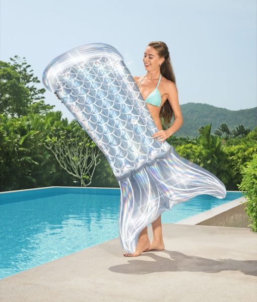 Матрац надувний Bestway Хвіст русалки 193х101 см різнокольоровий