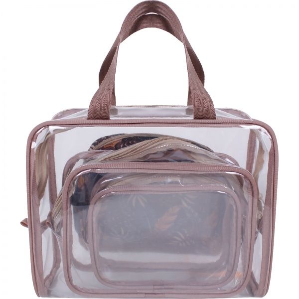 Набор косметичек Bagland 5 в 1 7 л прозрачный суб.875 (72230) 