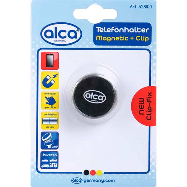 Тримач для телефона магнітний на дефлектор Alca 528100 чорний