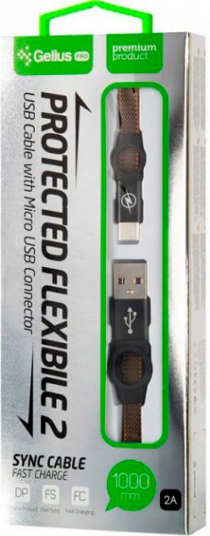 Кабель Gelius Pro Flexible 2 GP-UC07c USB Type-C (2099900786372) 1 м черный 
