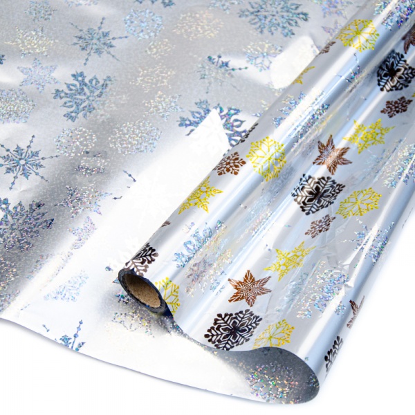 Пленка упаковочная новогодняя в ассортименте 70x100 см