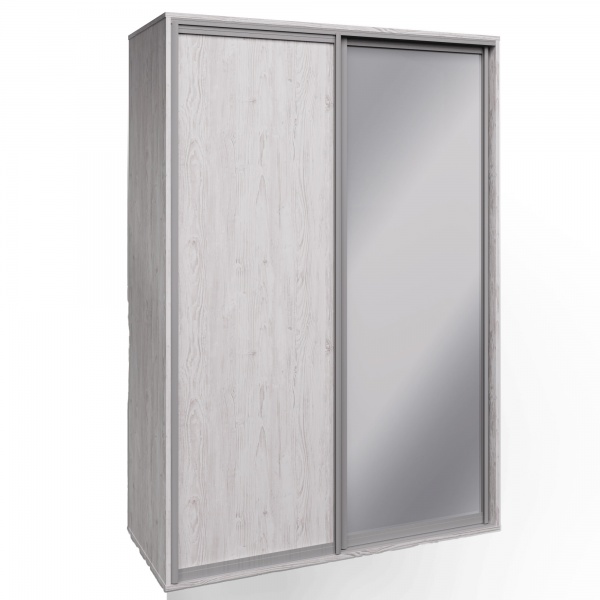 Шафа-купе Аляска Visent ДСП 1500x600x2400 мм дуб аляска двері ДСП/дзеркало